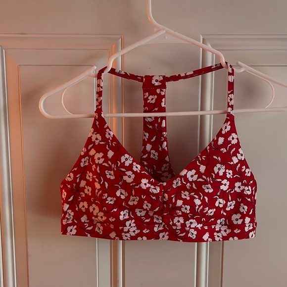 NWOT Spiritual Gangster Red T Strap Bra (Verona Floral Print) - Picture 3 of 8